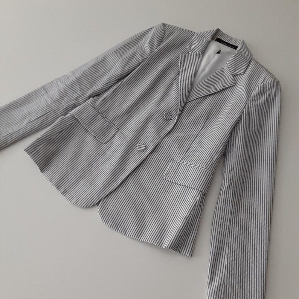 SOUTH HAMPTON - Amanda & Chelsea Seersucker Suit - size 2 - Picture 2 of 11